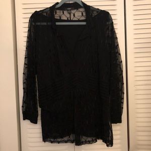 Black Lace Alfani Blouse